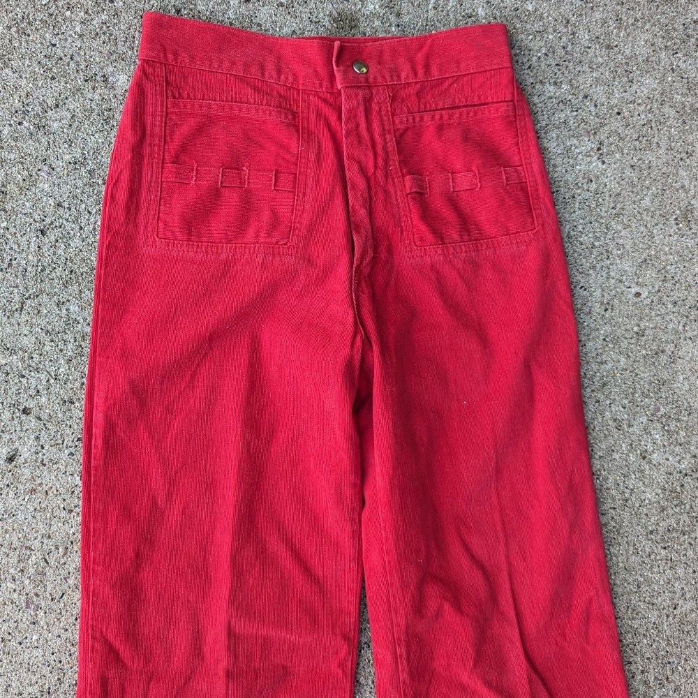 HIGH WAISTED FLARE pants bell bottoms S - Picture 2 of 10